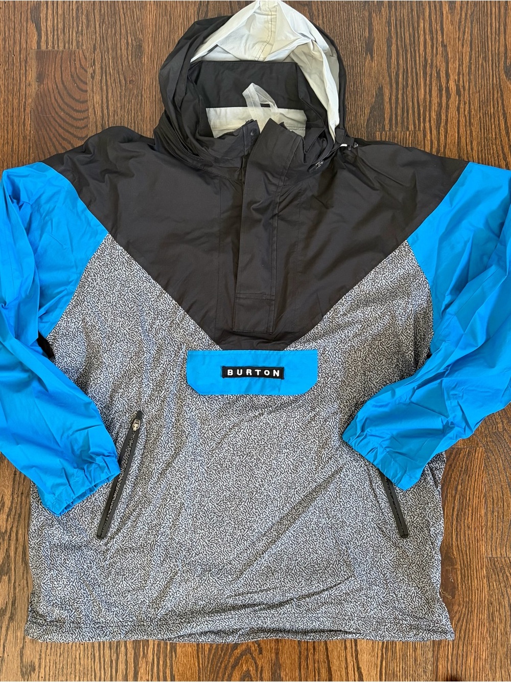 Burton Blue & Black Anorak Jacket